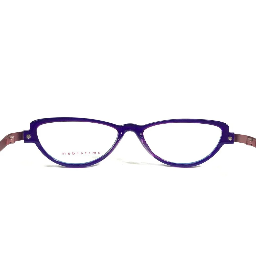 Yous Amsterdam Mod.1122 Col.203 Eyeglasses Frames Blue Purple Pink 49-15-140